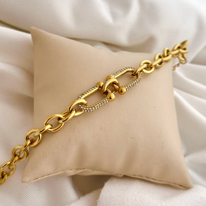 The Gilded Link Bracelet