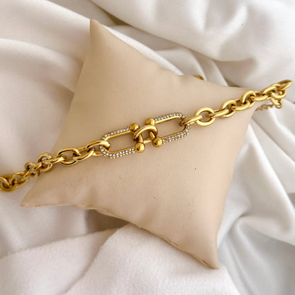 The Gilded Link Bracelet