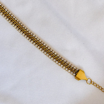 Layered Curb Bracelet
