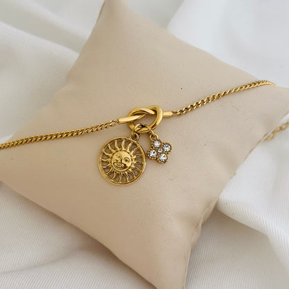 Sun & Petal Charm Bracelet