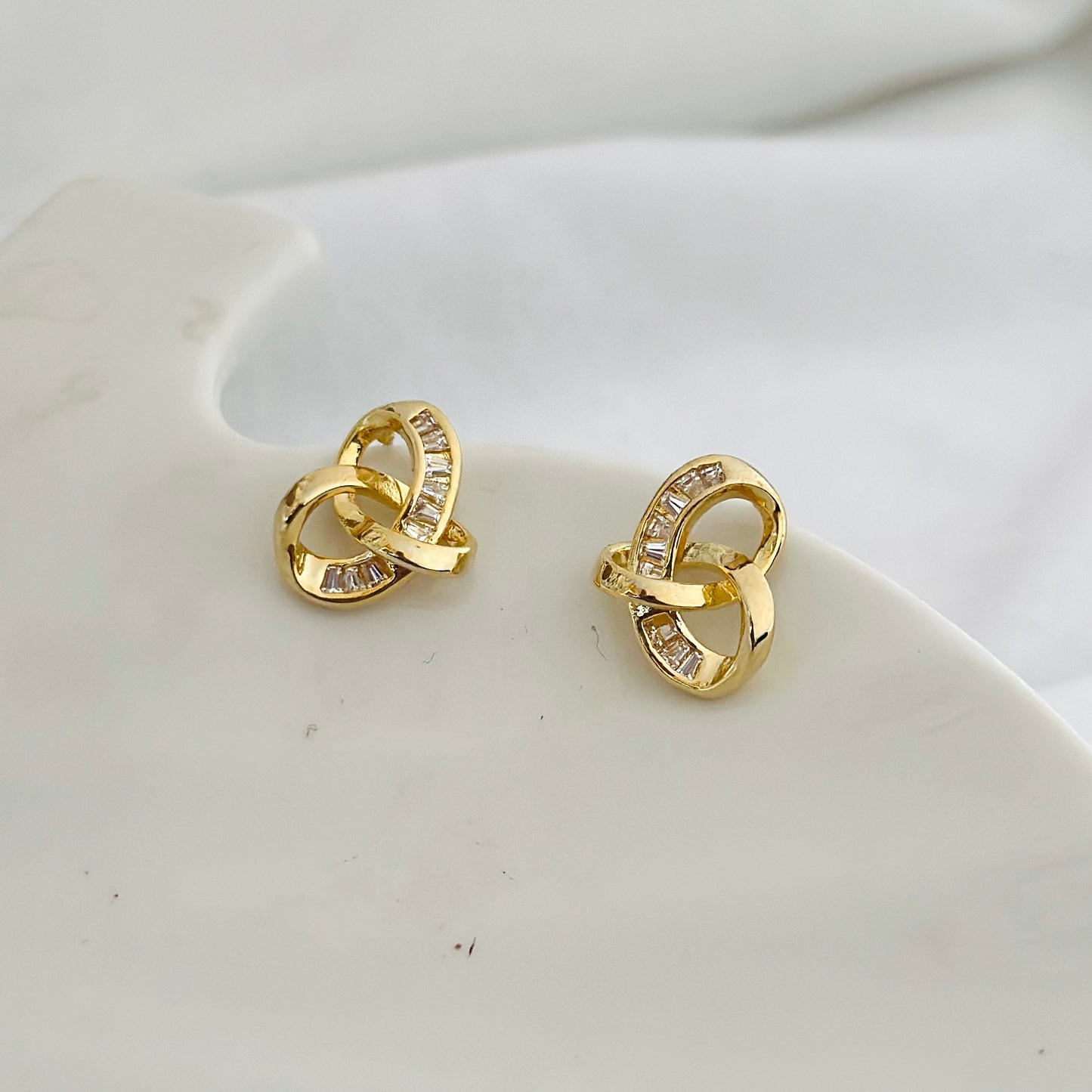 Crystal Knot Studs