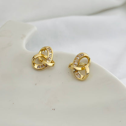 Crystal Knot Studs
