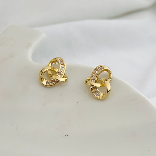 Crystal Knot Studs