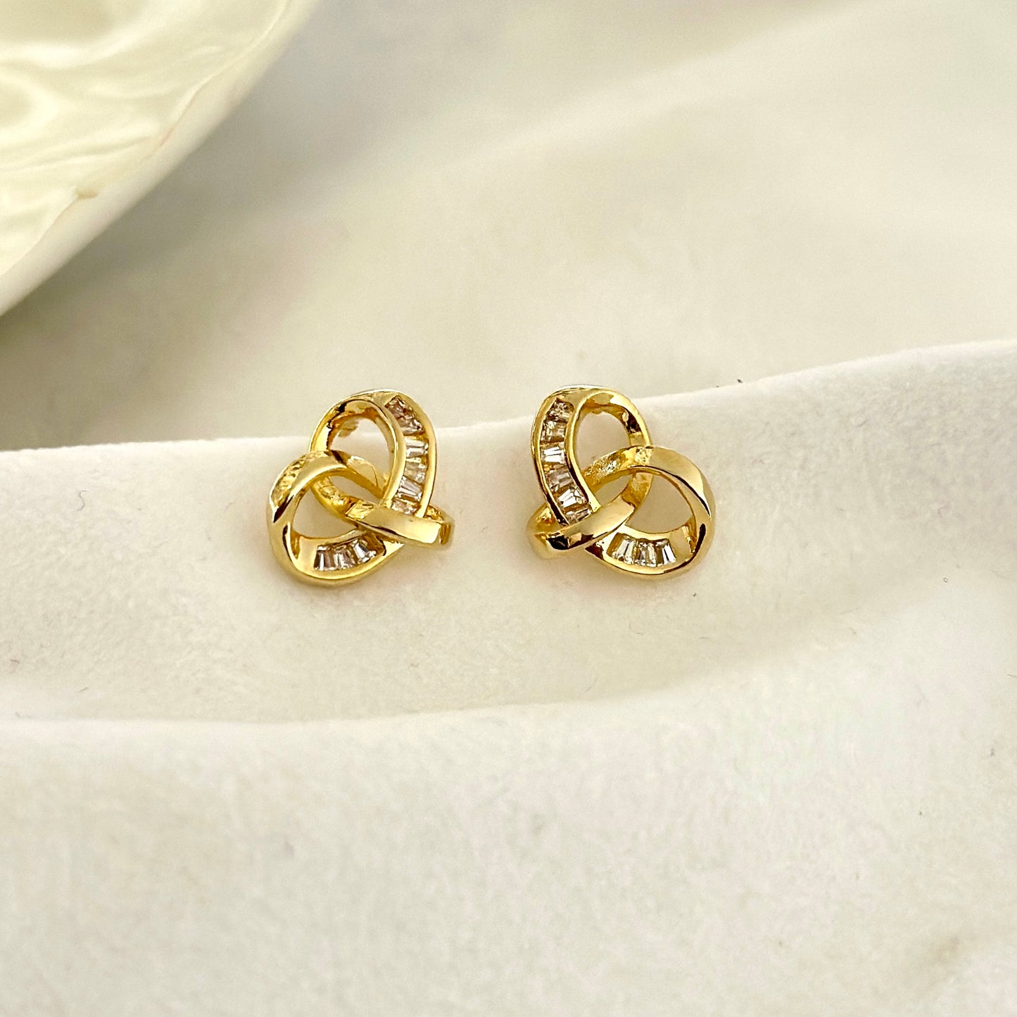 Crystal Knot Studs