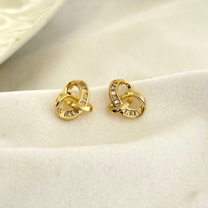 Crystal Knot Studs