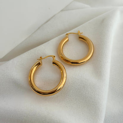 Golden Aura Hoops
