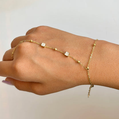 Geometric Crystal Hand Chain
