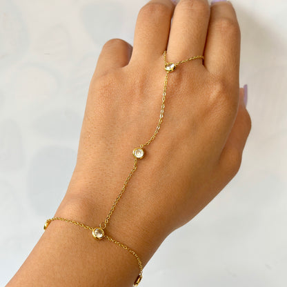 Minimalist Bezel Hand Chain