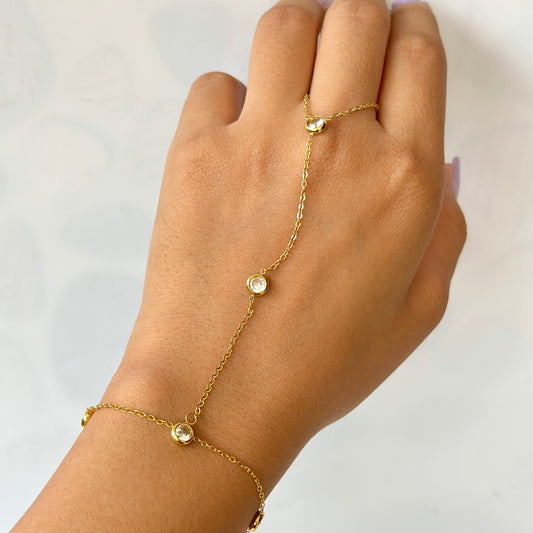 Minimalist Bezel Hand Chain