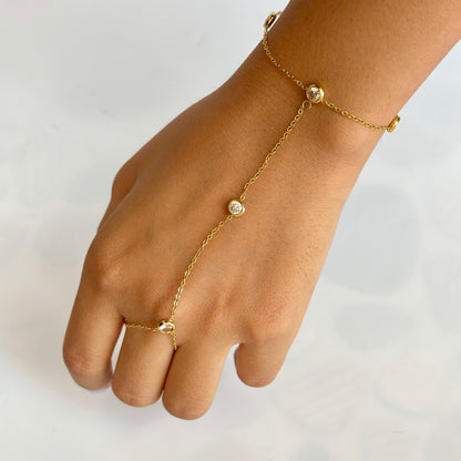 Minimalist Bezel Hand Chain