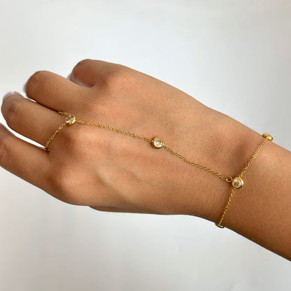 Minimalist Bezel Hand Chain