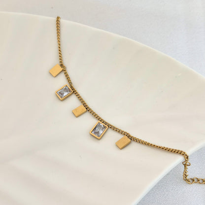 Geometric Charm Gold Bracelet