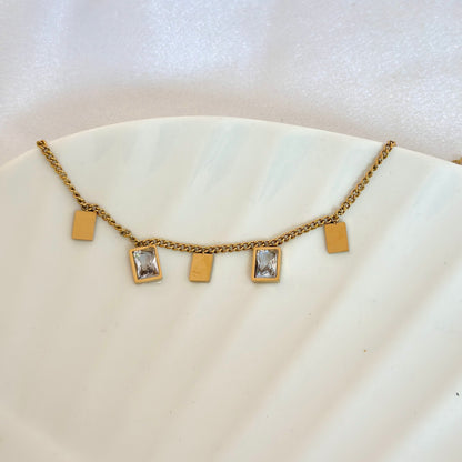 Geometric Charm Gold Bracelet