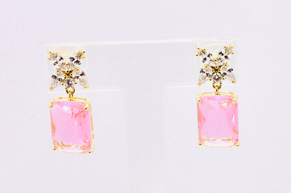 Pink Radiance Floral Earrings