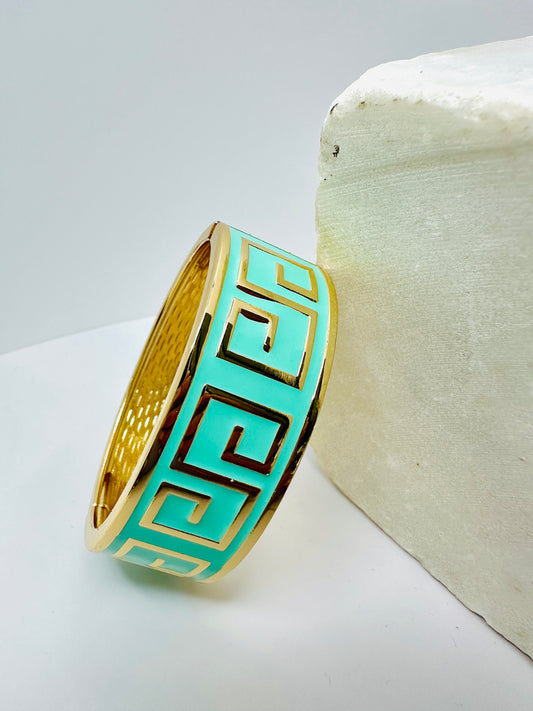 Turquoise Enamel Bangle