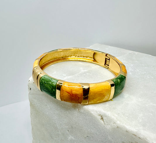 Dual-Tone Enamel Bangle