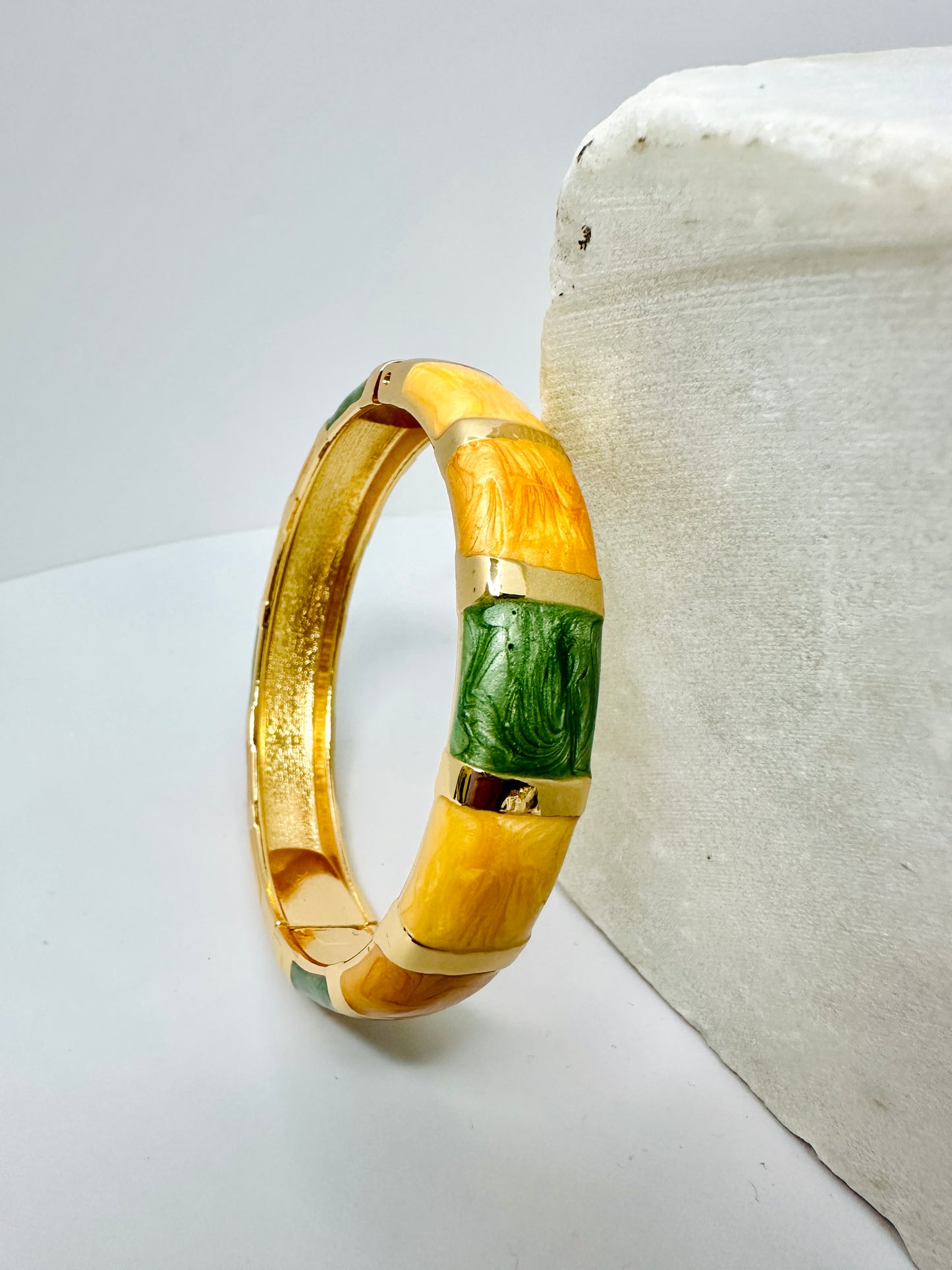 Dual-Tone Enamel Bangle