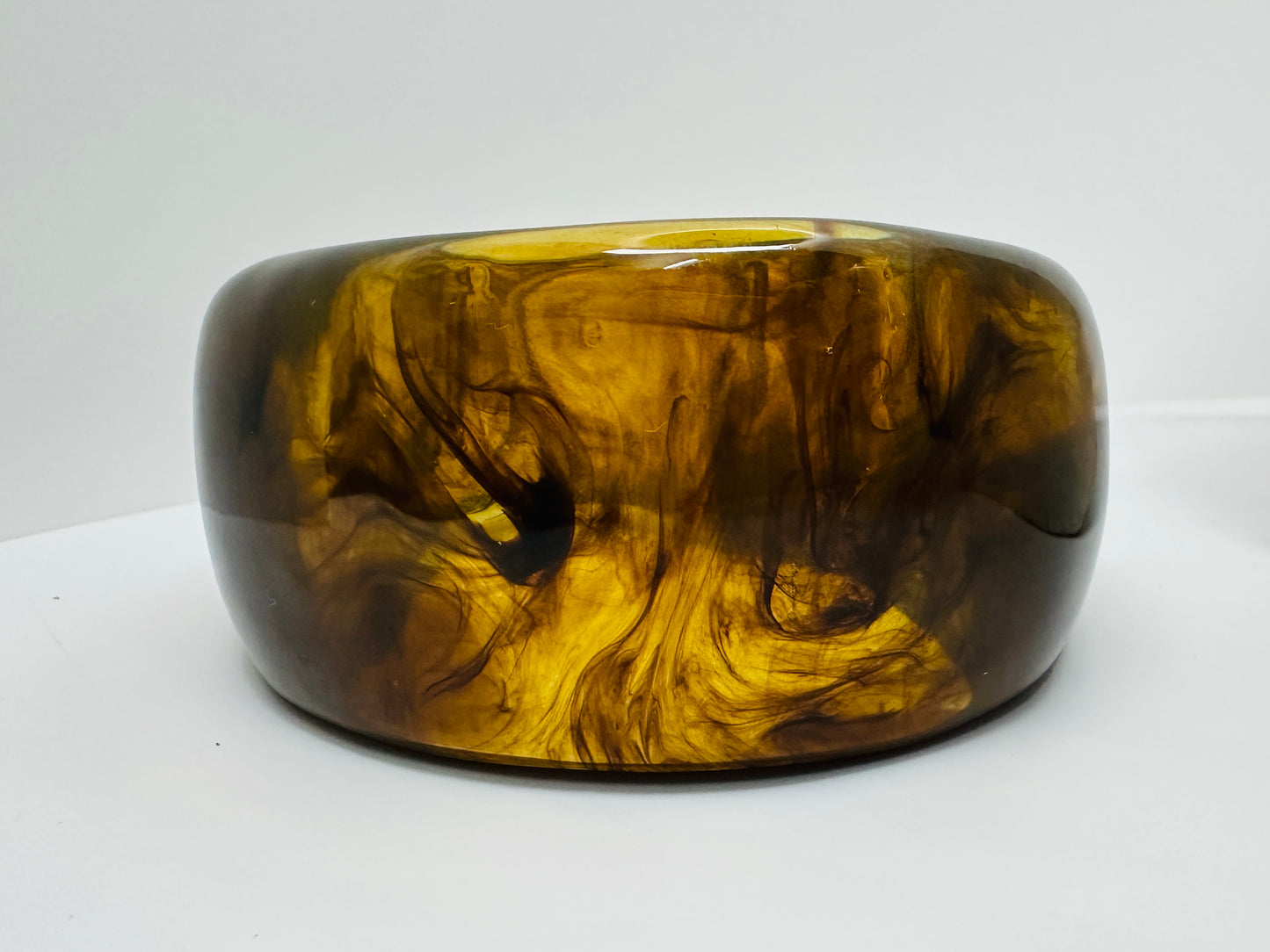 Brown Resin Statement Bangle
