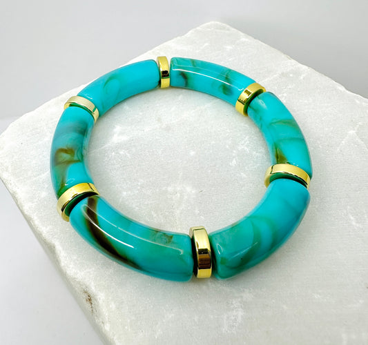 Turquoise Resin Bracelet