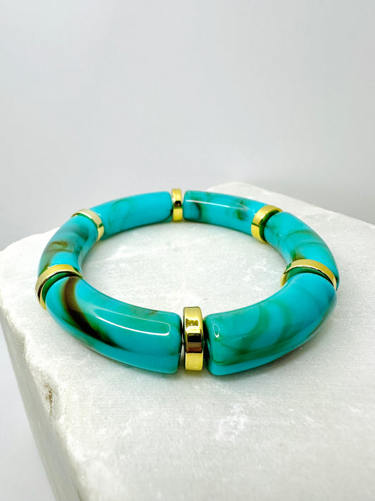 Turquoise Resin Bracelet