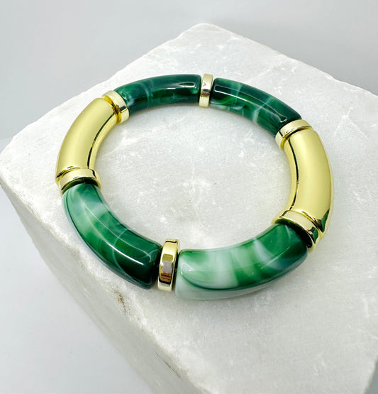 Green Resin Bracelet