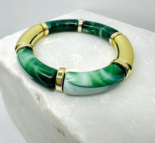 Green Resin Bracelet