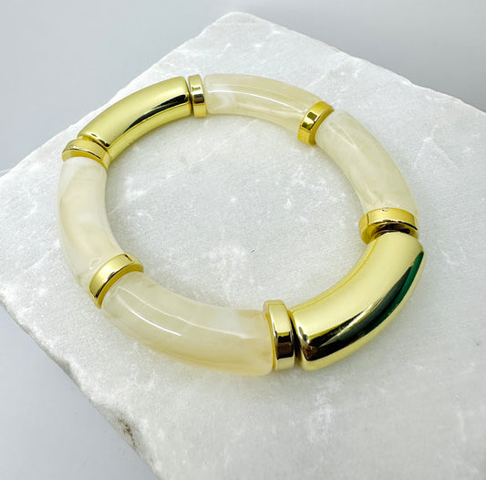 White Resin Bracelet