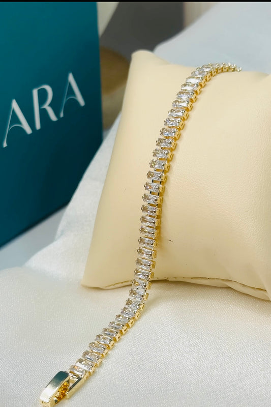Baguette Cut Tennis Bracelet
