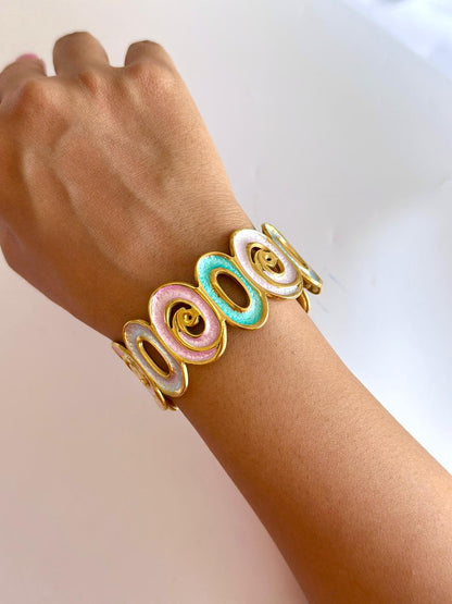 Multicolor Enamel Cuff