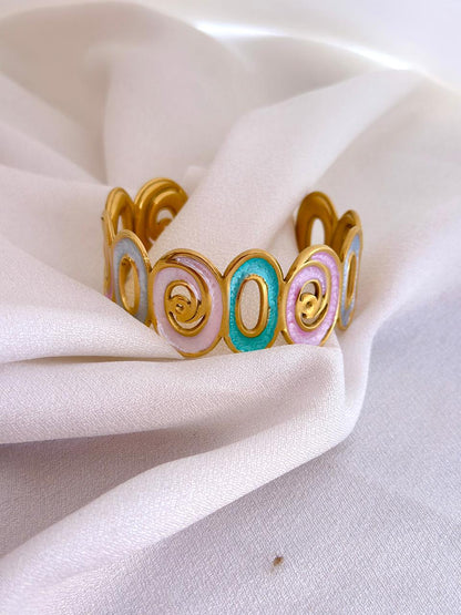 Multicolor Enamel Cuff